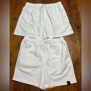 SHEIN White Athletic Shorts (Bundle of 2) Size Medium